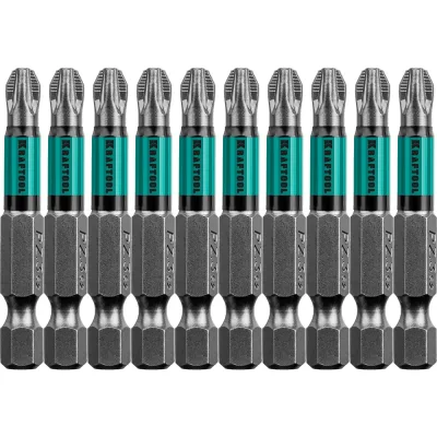 Кованые биты KRAFTOOL Optimum Line PZ3, 50 мм, 10 шт, S2 26124-3-50-10