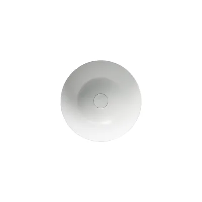 Умывальник чаша Ceramicanova Element накладная, круглая, цвет белый матовый, 358х358х155 мм CN6003