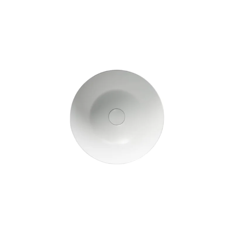Умывальник чаша Ceramicanova Element накладная, круглая, цвет белый матовый, 358х358х155 мм CN6003