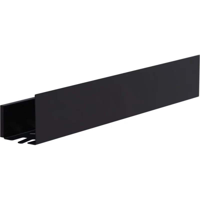 Полка Aquanet Магнум 500x120x100, с крючками, черный матовый (274189) 00274189