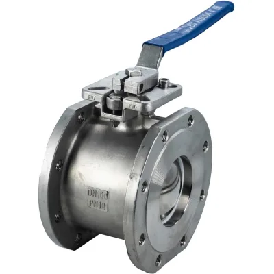 Кран шаровый межфланцевый под привод NEWKEY нержавеющий (1PC), AISI304 DN100 (4), (CF8), PN40 NK-BIFph100/4