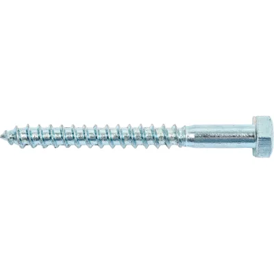 Шестигранный шуруп STARFIX 6x60 мм, цинк, DIN 571, 100 шт. SMC2-59731-100