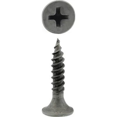 Саморез Steelfix ГКЛ 3,5х25, по металлу, частая резьба, потайная головка, оксидированный, 735 шт, А-00151