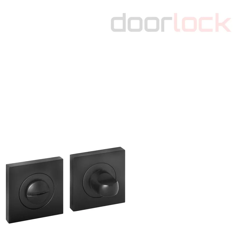 Поворотная кнопка Doorlock dl m08/sy black matt, черная матовая, квадратная розетка, a=35-42 мм, шток 5/8 мм 73584