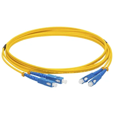 Оптический патч-корд LANMASTER LSZH, дуплексный, SC/UPC-SC/UPC, SM, 1.0 м LAN-2SC-2SC/SU-1.0