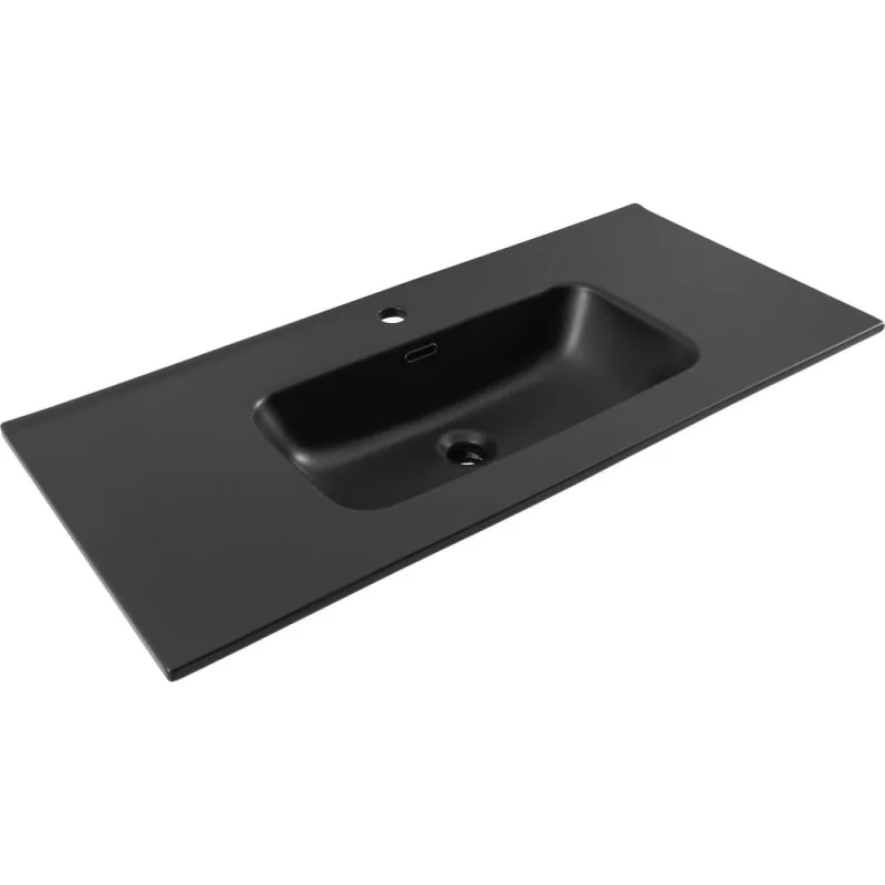 Раковина-столешница Aquanet Flat 100 черный матовый 00329257