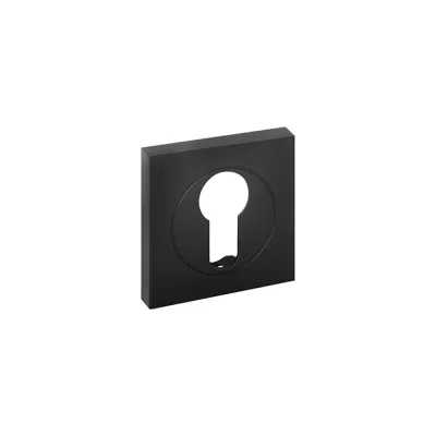 Розетка Doorlock dl m03/s pz black matt черная матовая, квадратная розетка 73574
