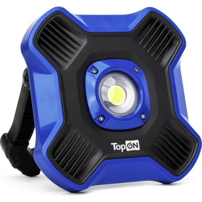 Аккумуляторный фонарь TopOn LED 10 Вт 1100 лм 3.7 В 6.6 Ач 24.4 Втч Синий TOP-MX1B