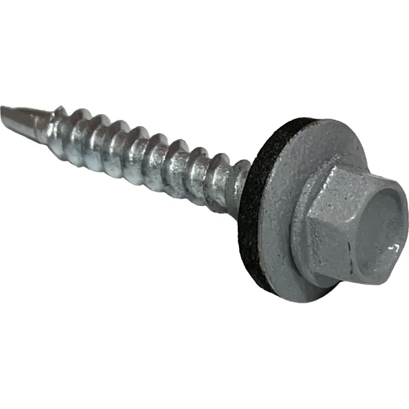 Кровельные саморезы Steelfix 4,8x35 цинк ral7004 серый 200 шт СК4835200СР