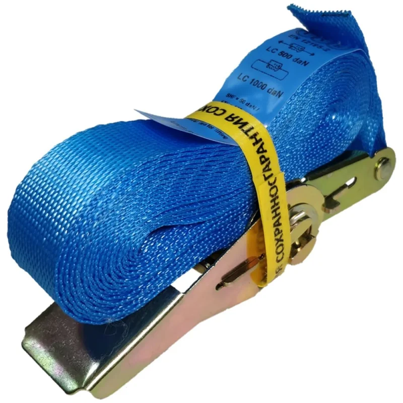 Ремень стяжной кольцевой UVE 0.4/0.8 тн, 4 метра, 25мм, синий RS-25-800-4-blue