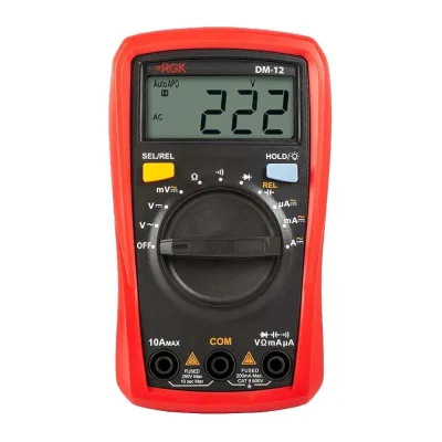 Цифровой мультиметр с поверкой RGK DM-12 779630