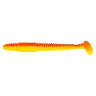 Виброхвост Helios hs-17-015 minoga 3.75"/9.5 см, orange/yellow, 5шт 00000132660