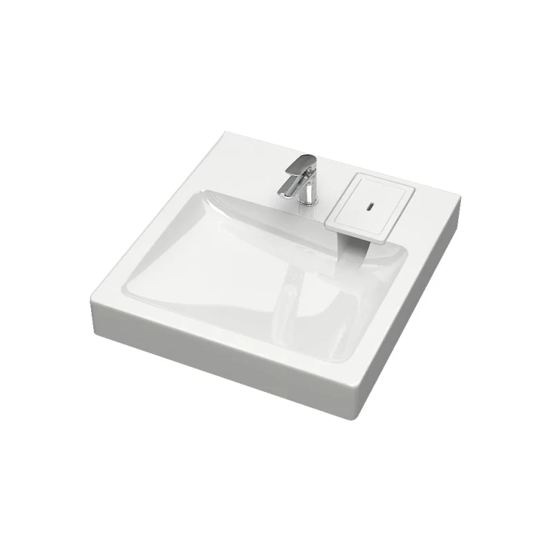 Раковина AQUADREAM Марго V58D1 белая, в комплекте с кронштейнами и сифоном VKA058D001