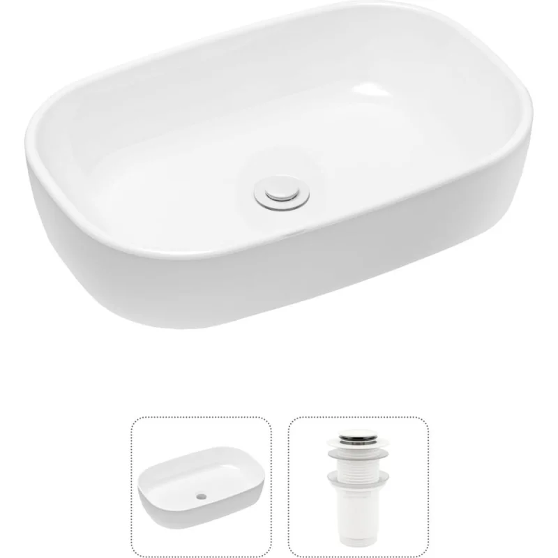 Накладная раковина для ванной Lavinia Boho Bathroom Sink Slim в комплекте 2 в 1 21520806