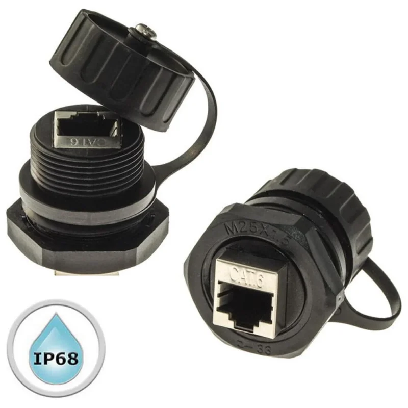 Разъем герметичный RUICHI RJ45M25Z0-6BG 107886